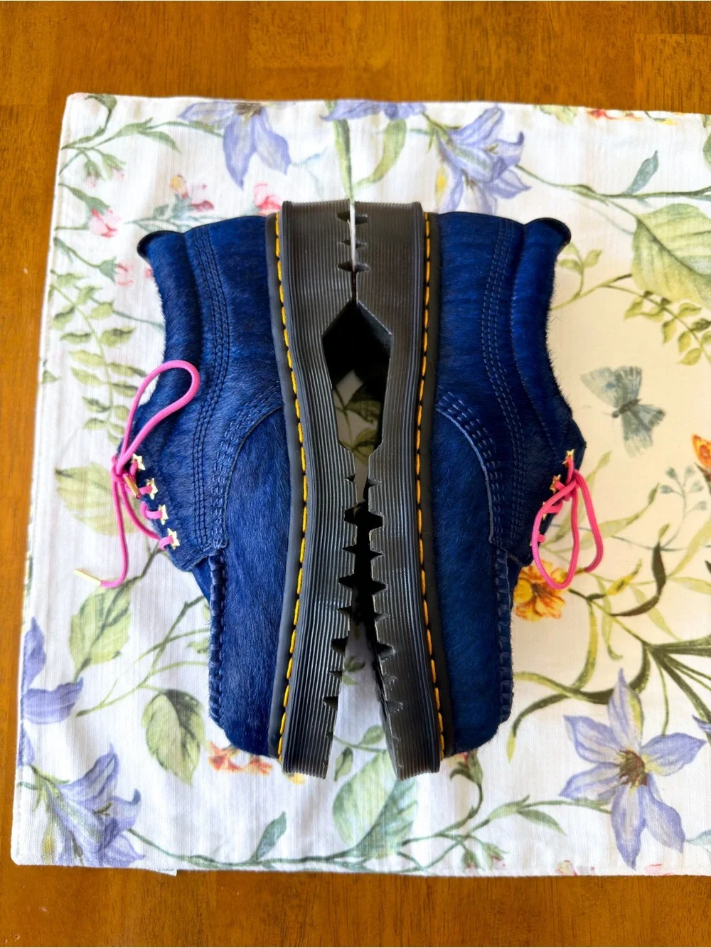 Dr. Martens x Awake Lowell Hair-On Moc Toe Navy US‎ 7 EUC